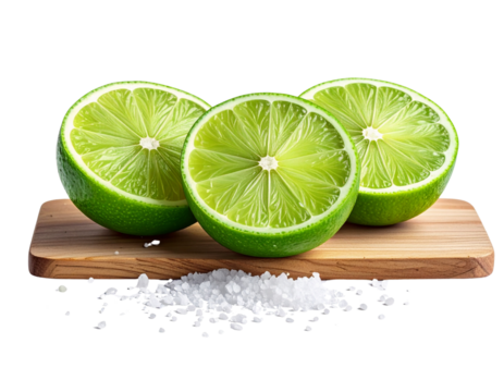 Minimal Lime Halves with Modern Kitchen Accents