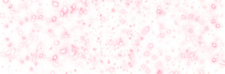 春の桜花吹雪が輝く豪華横長背景