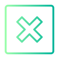 Obraz premium cross gradient icon