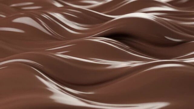 Mocha Mousse Abstract Waves - This video features a smooth, abstract background with undulating waves in a mocha mousse color.
