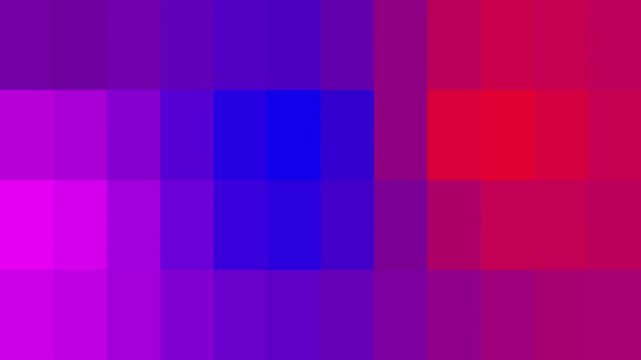 Vibrant abstract gradient of magenta, blue, and red squares creating a modern, dynamic visual.