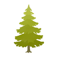 christmas tree isolated on white background