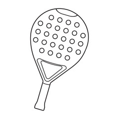 Padel racket icon  design