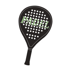 Padel racket icon  design