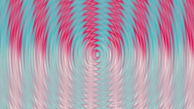 Vibrant abstract radial pattern with swirling pink and turquoise waves creating a hypnotic effect