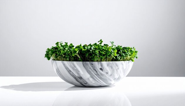 green plant in a pot - Powered by Adobe