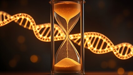 A glass figure standing firm against swirling winds, embodying resilience and strength.