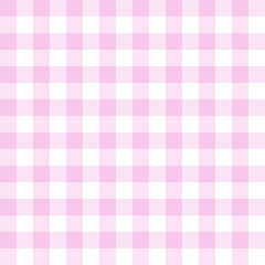 Light Pastel Pink Gingham Seamless Pattern – Soft White and Pink Checkered Plaid Background