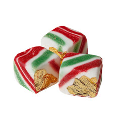 sweet colorful holiday treats PNG image, transparent background