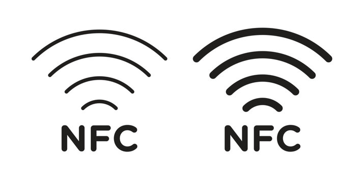 NFC icon for mobile app, editable designs