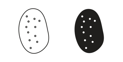 Potato icon for mobile app, editable designs