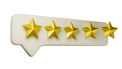 a five-star rating symbol on background