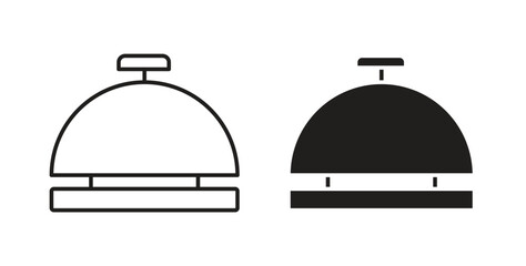 Reception bell icon. Symbol, logo illustration. graphic icon set