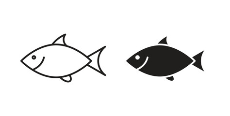 Sardine icon. Symbol, logo illustration. graphic icon set