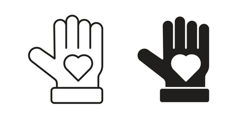 Voluntary service icon. Symbol, logo illustration. graphic icon set