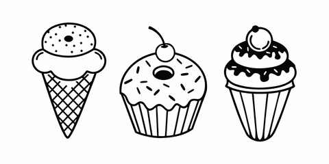 ice cream vector illustration