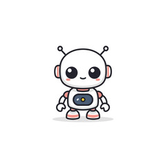 Obraz premium Cute Robotic Cartoon Design Very Cool
