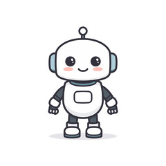 Cute Robotic Cartoon Design Very Cool