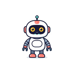 Cute Robotic Cartoon Design Very Cool