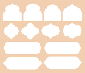 traditional arabic window ornament islamic background element design