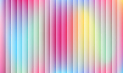 Obraz premium Dynamic vertical stripe design featuring a seamless pastel color spectrum, creating an appealing abstract backdrop for diverse conceptual graphic applications and modern digital interfaces