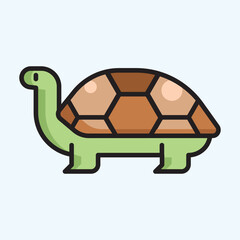 Filled Icon of an turtle
