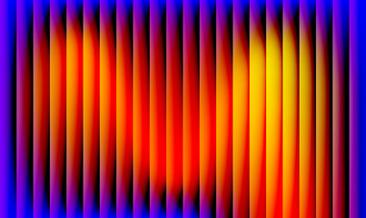 Vibrant Abstract Gradient Blurring Of Vertical Stripes Creating A Hypnotic And Energetic Visual Effect With Orange, Yellow, Red, And Blue Hues