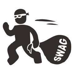 Running Thief with Loot