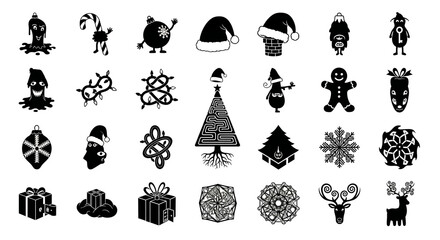 Festive Christmas Elements Collection.