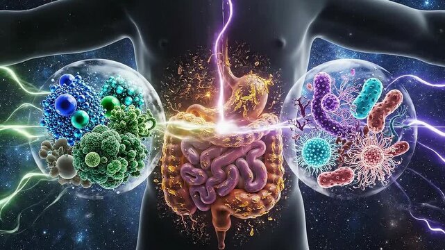 Human Digestive System and Gut Microbiome - A Visual Exploration of Health