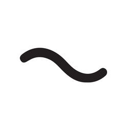 Wavy line icon, great for water, sound, or illustrating fluidity, movement, and organic, playful design elements.