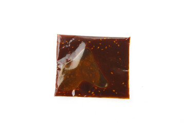 Spicy Chili Sauce Packet with Red Pepper Flakes and Garlic Seasoning