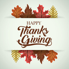 Thanksgiving Day Vector Template with Festive Gifts and Holiday Post Illustration | Happy Thanksgiving Celebration Art for Greetings, Seasonal Wishes, Creative Designs, Autumn Elements, and Gratitude 