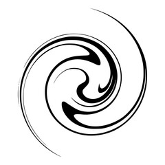 Minimalist abstract black and white swirl vector graphic design illustration for background pattern and decoration use vector