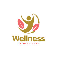 Obraz premium Modern Wellness Logo Vector Design