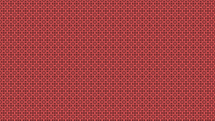 Obraz premium Red background with a seamless pattern of geometric shapes and floral designs in a repetitive style