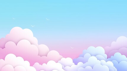 Cloud in a soft gradient sky, showcasing subtle tone shifts from pale blue to lavender.
