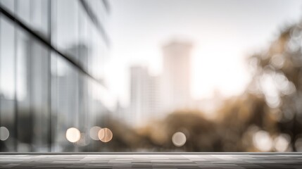 Blur white background of blurred office building abstract background with light bokeh, view of grass window wall office building. High quality