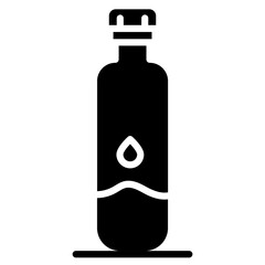 Water Bottle icon vector image. Can be used for Trekking.
