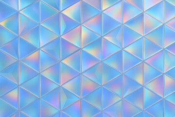 Glass Prism Polygon Pattern – Light Refracted Grid
