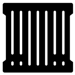 Bar Code icon vector image. Can be used for Supply Chain.