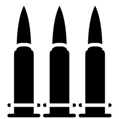 Bullets icon vector image. Can be used for Shooting.