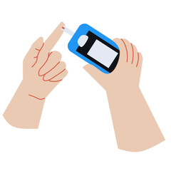 Diabetes test Illustration. World diabetes day.	
