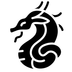 Dragon icon vector image. Can be used for Fairytale.