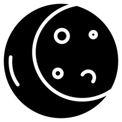 Fototapeta premium Moon icon vector image. Can be used for Fairytale.