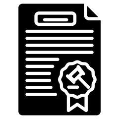 Obraz premium Legal Document icon vector image. Can be used for Documents And Files.