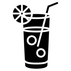 Long Drink icon vector image. Can be used for Bar.