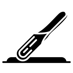 Nail File icon vector image. Can be used for Cosmetology.