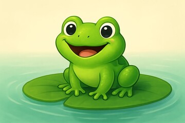 Fototapeta premium frog on a white background