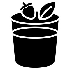 Chia Pudding icon vector image. Can be used for Brunch.